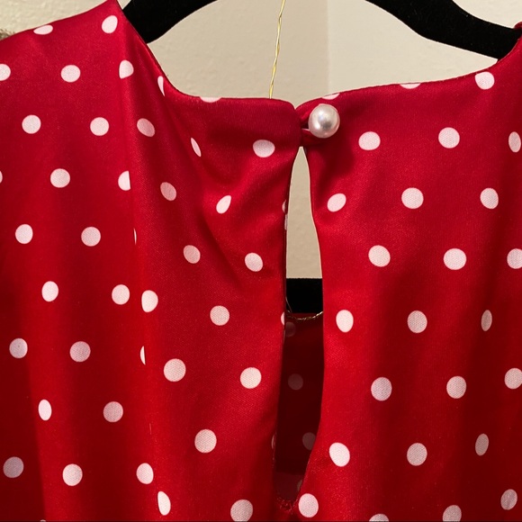 *SOLD* Vintage Polka Dot Dress - Picture 4 of 6
